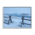 thumbnail image 1 of Stupell Industries Snow Covered Fields Country Fences Winter Landscape Photograph Gray Framed Art Print Wall Art, Design by Steve Smith, 1 of 7
