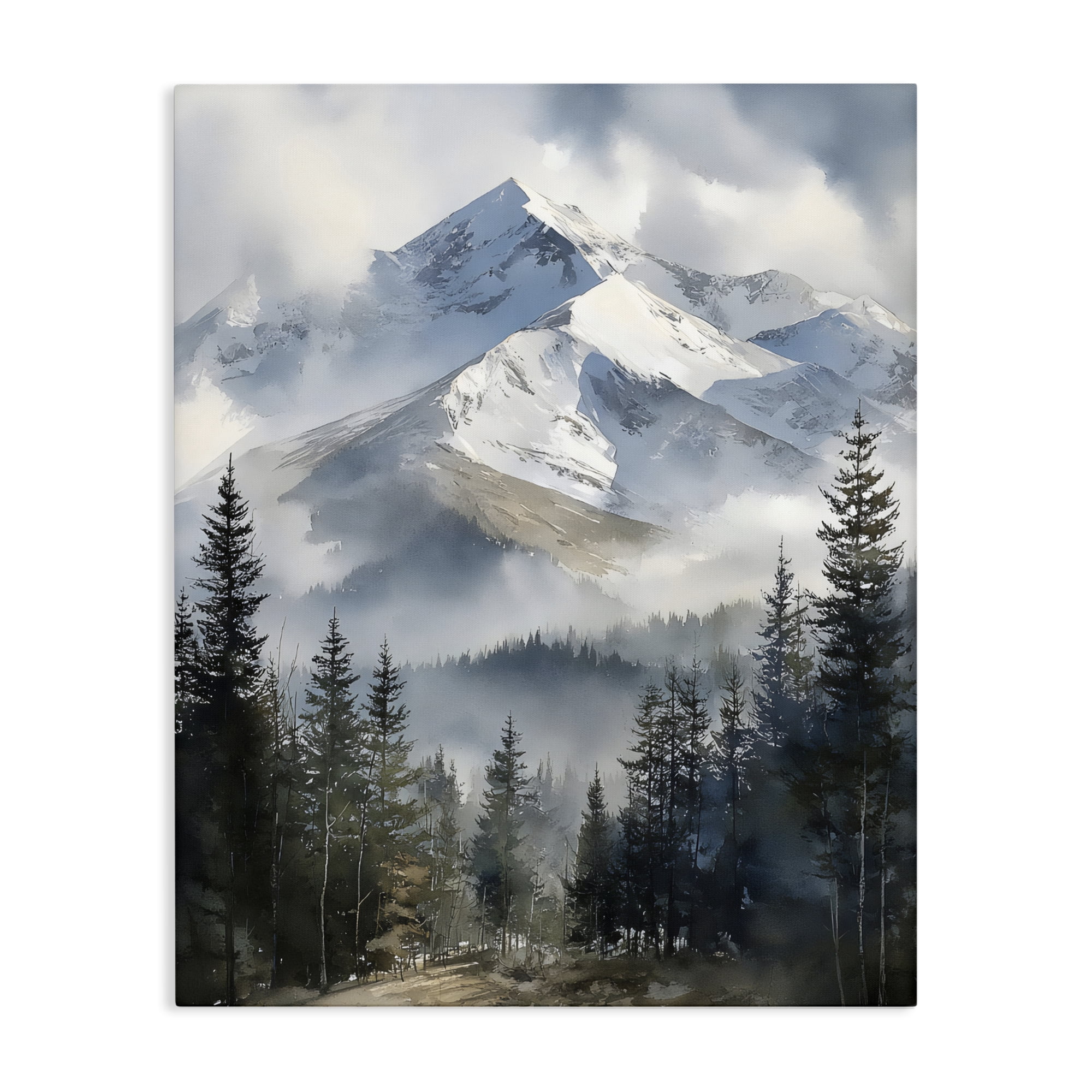 Stupell Industries Snow & Mist Alpines Canvas Wall Art, design by Franklyn Gregory