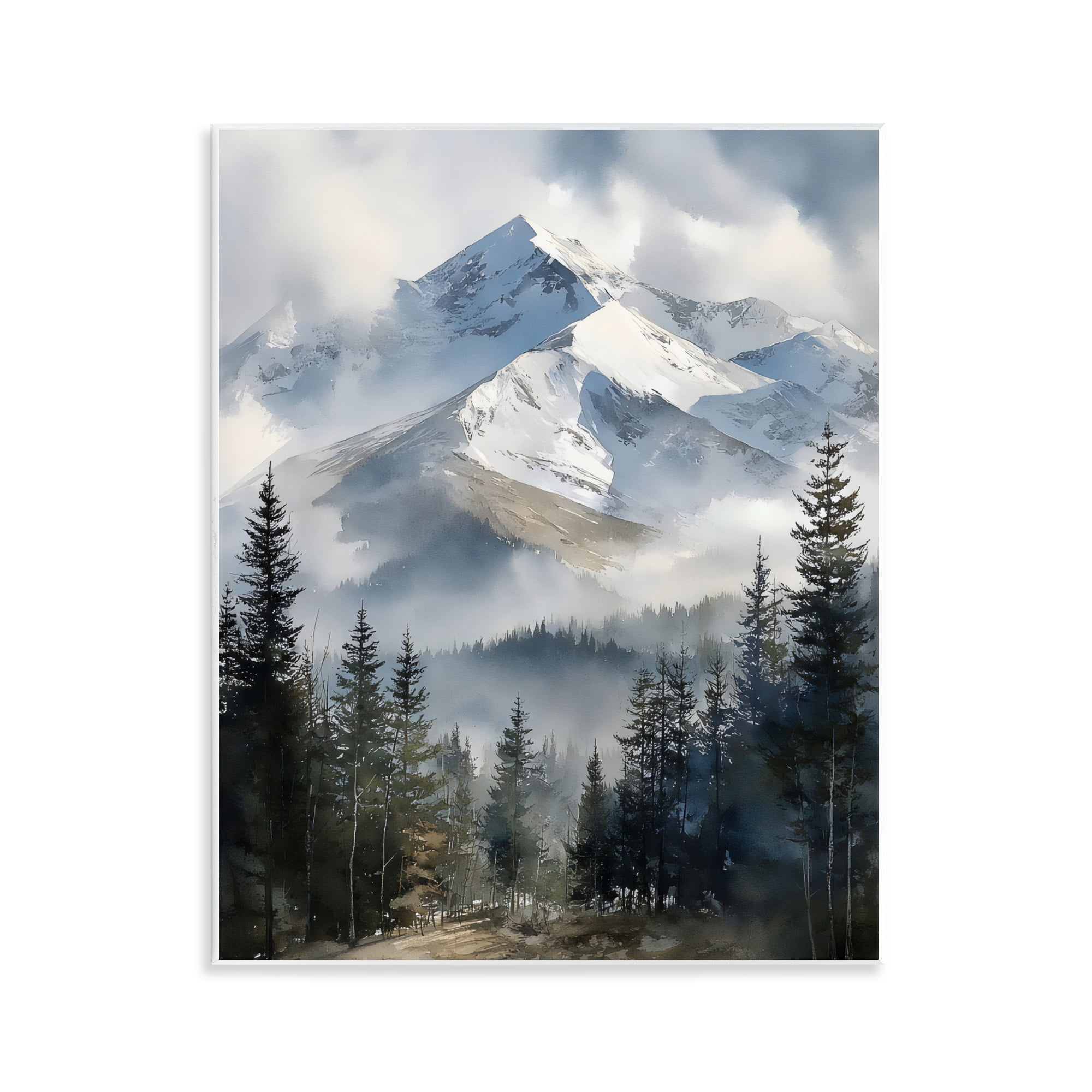 Stupell Industries Snow & Mist Alpines Wall Plaque Art, design by Franklyn Gregory