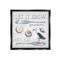 thumbnail image 1 of Stupell Industries Snow Somewhere Else Holiday Painting Black Floater Framed Canvas Art Print Wall Art, 18 x 18, 1 of 10