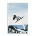 thumbnail image 1 of Stupell Industries Snowboarder Air Tricks Sports Photography Black Framed Art Print Wall Art, 20 x 30, 1 of 2