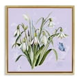 thumbnail image 1 of Stupell Industries Traditional Snowdrops with Vintage Writings Gold Floating Frame Canvas Art, 25 x 25, by Susan Winget, 1 of 8
