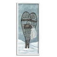 thumbnail image 1 of Stupell Industries Snowshoes & Winter Gloves Holiday Painting White Framed Art Print Wall Art, 13 x 30, 1 of 9