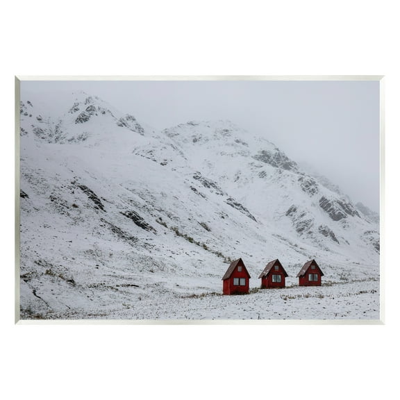 Stupell Industries Snowy Mountain Pass Landscape Photography Unframed Art Print Wall Art, 15 x 10