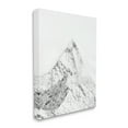 thumbnail image 1 of Stupell Industries Snowy Mountain Peak Sharp Lines Black White, 30 x 40, Designed by Design Fabrikken, 1 of 6