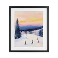 thumbnail image 1 of Stupell Industries Farmhouse Snowy Mountain Skiers at Sunset Black Framed Print Under Glass, 13 x 16, by The Prints Vibe, 1 of 8