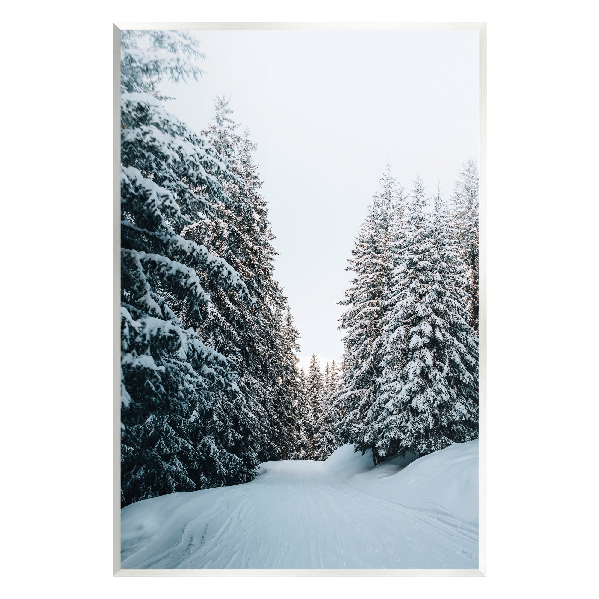 Stupell Industries Snowy Ski Slopes Landscape Photography Unframed Art Print Wall Art, 13 x 19