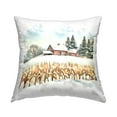 thumbnail image 1 of Stupell Industries Snowy Wheat Field Farm Decorative Printed Throw Pillow, 18 x 18, 1 of 8