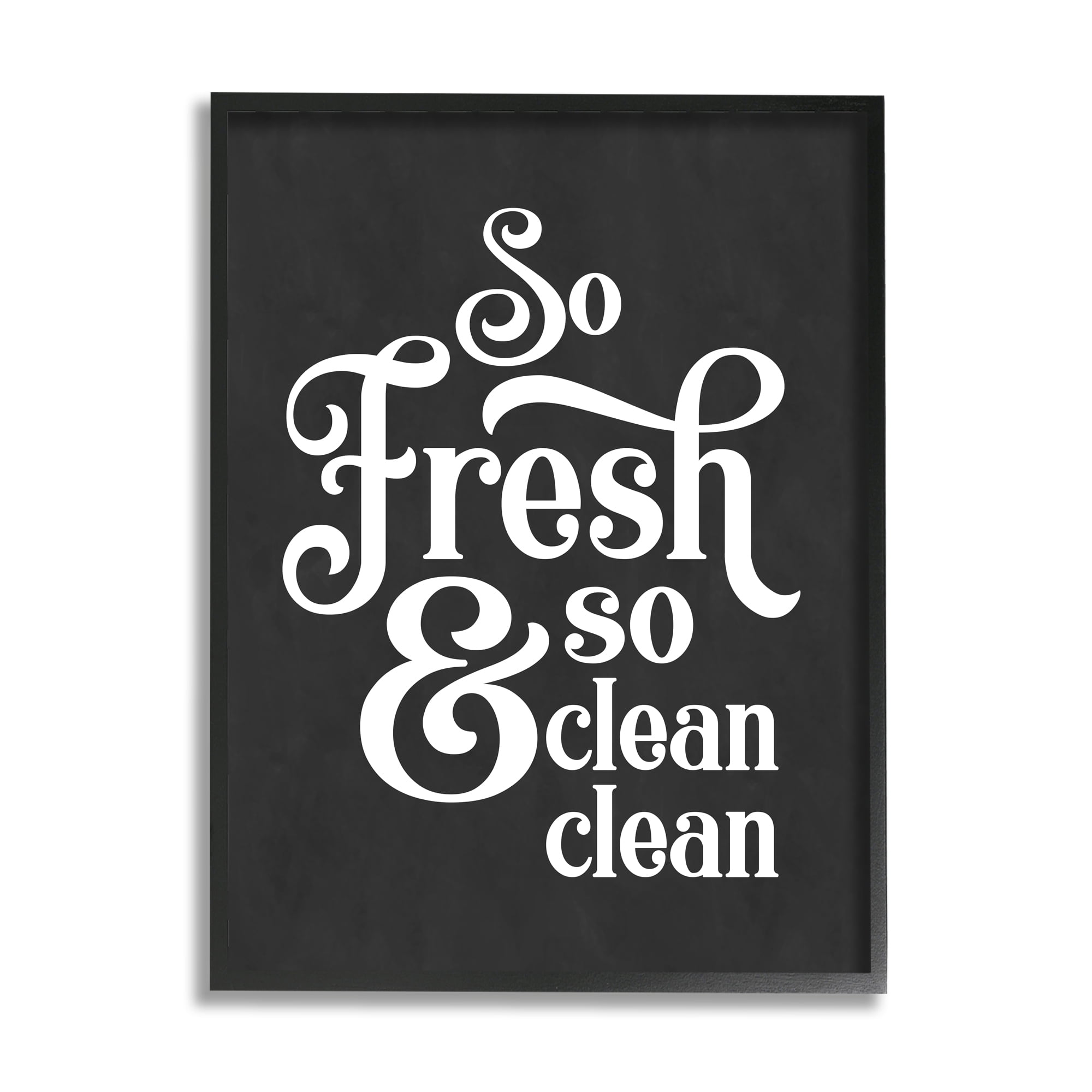 Stupell Industries So Fresh So Clean Laundry Phrase Vintage Typography, 16 x 20, Designed by Lettered and Lined