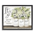 thumbnail image 1 of Stupell Industries French Country Charming Phrase Floral Bouquet Black Floating Frame Canvas Art, 21 x 17, by Cindy Jacobs, 1 of 8