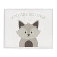 thumbnail image 1 of Stupell Industries So Loved Smiling Fox Animals Painting White Framed Art Print Wall Art, 30 x 24, 1 of 2