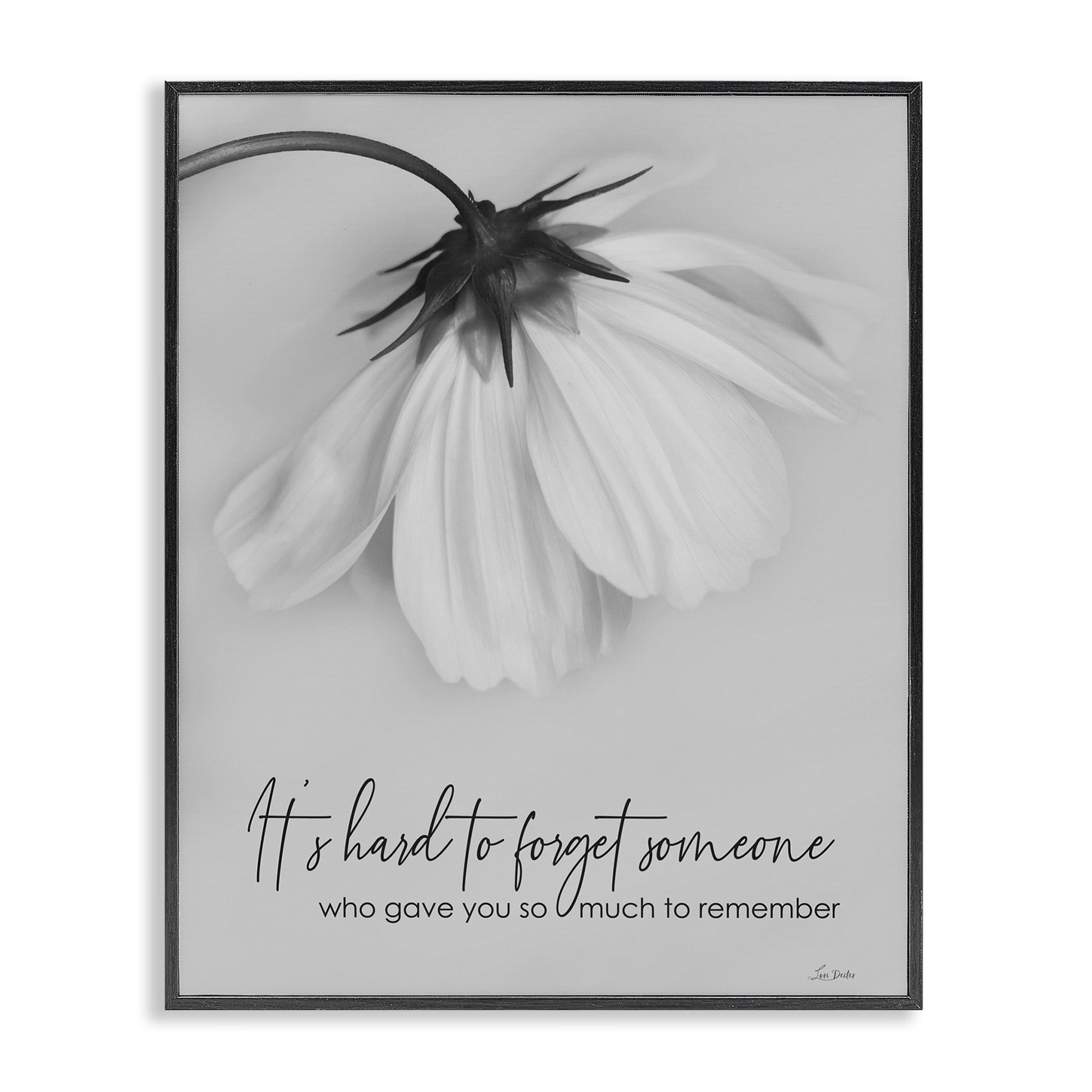 Stupell Industries So Much To Remember Botanical & Floral Painting Black Framed Art Print Wall Art, 16 x 20