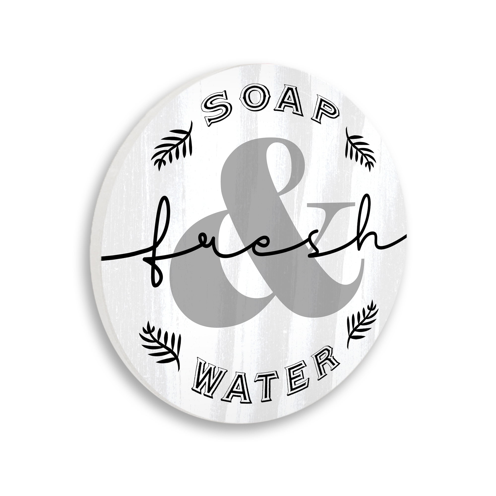Stupell Industries Soap & Water Vintage Bathroom Advertisement Farmhouse Sign,12 x 12,Design By Lil' Rue
