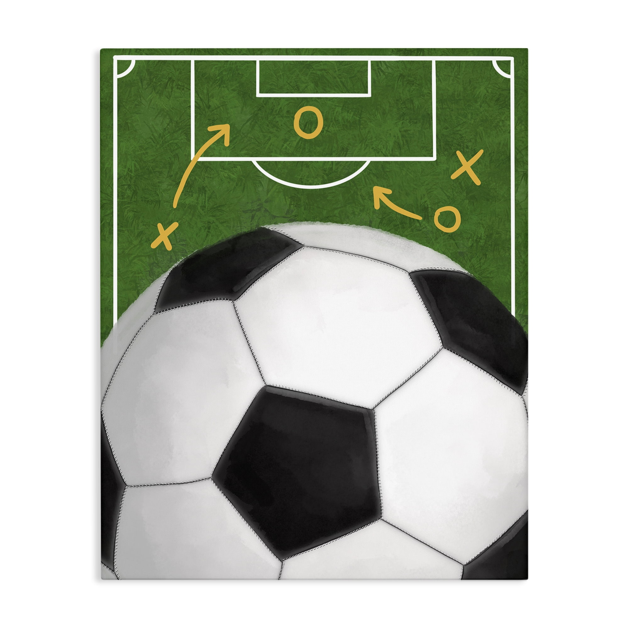 Stupell Industries Soccer Field & Ball Canvas Wall Art, design by Jennifer Stith