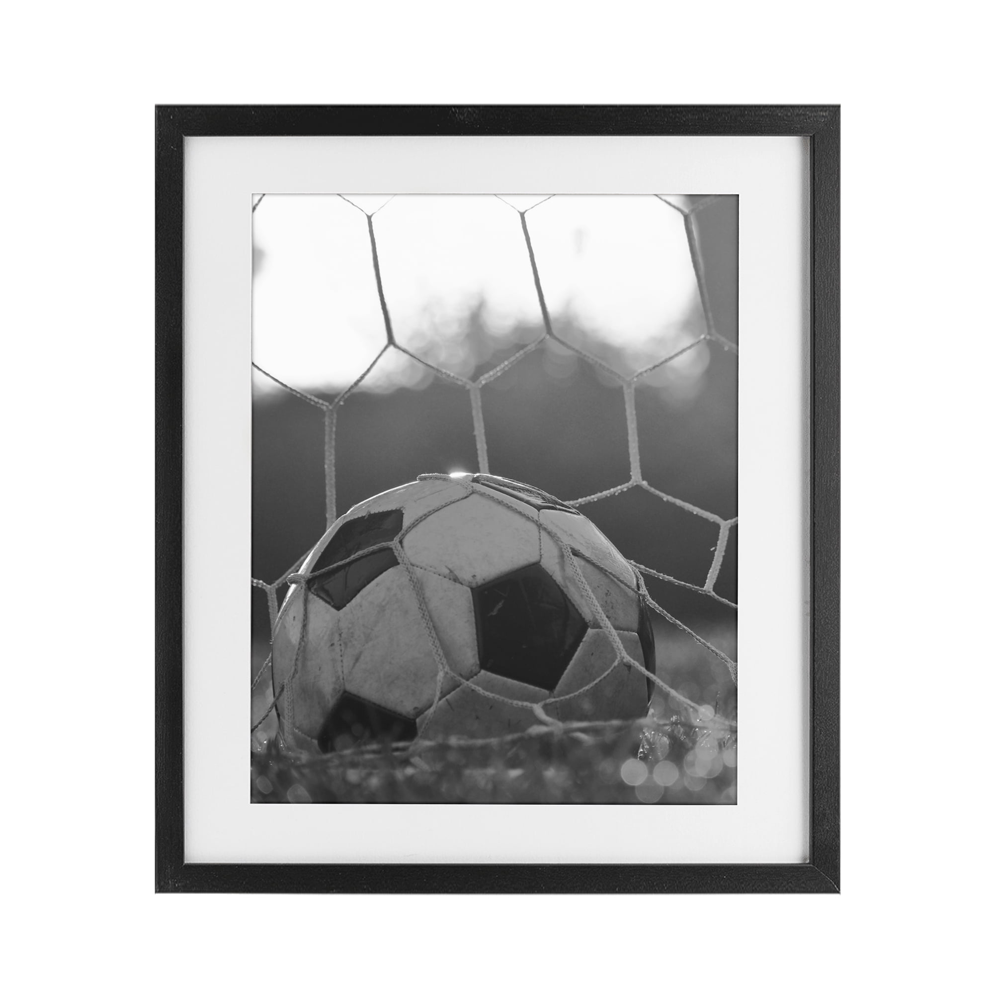 Stupell Industries Soccer Goal Score Black Framed Print Under Glass, design by Marcus Prime