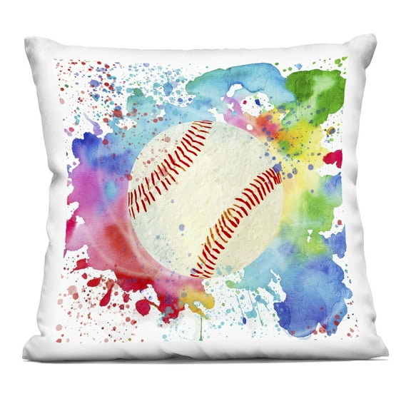 Stupell Industries Soccer Sport Splash Design by Kim Allen Throw Pillow