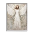 thumbnail image 1 of Stupell Industries Soft Abstract Angel Abstract Painting Gray Framed Art Print Wall Art, 24 x 30, 1 of 9