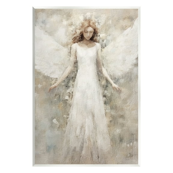 Stupell Industries Soft Abstract Angel Abstract Painting Unframed Art Print Wall Art, 10 x 15