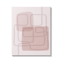 Stupell Industries Soft Abstract Boho Squares Abstract Painting Gallery Wrapped Canvas Print Wall Art