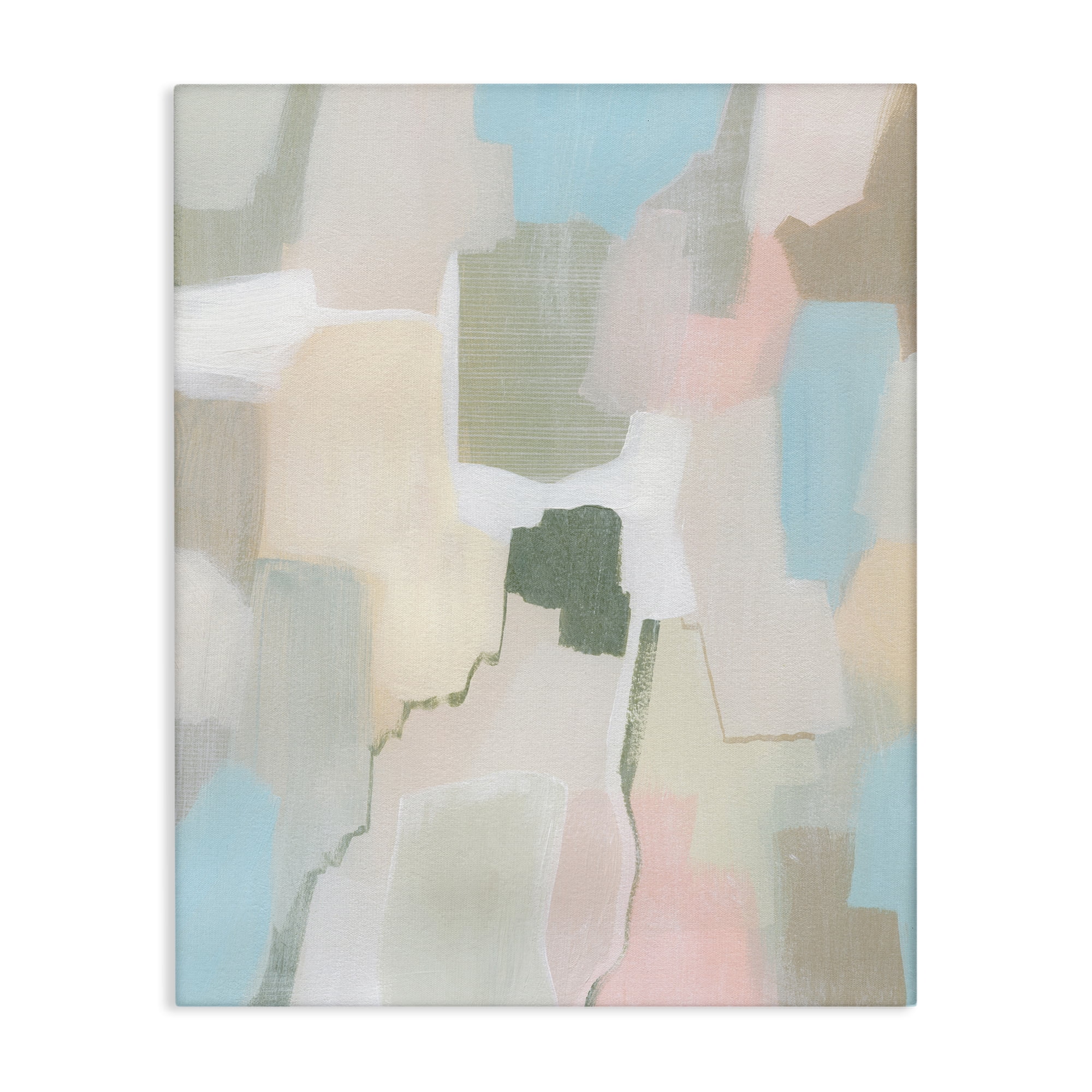 Stupell Industries Soft Abstract Expression Abstract Painting Wrapped Canvas Art Print Wall Art, 16 x 20