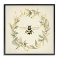 thumbnail image 1 of Stupell Industries Soft Bee Wreath Animals & Insects Painting Black Framed Art Print Wall Art, 12 x 12, 1 of 10