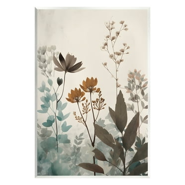 Stupell Industries Soft Beige Botanicals Botanical & Floral Painting Unframed Art Print Wall Art, 10 x 15