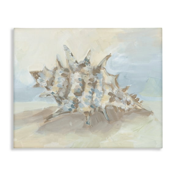 Stupell Industries Soft Blended Spiky Seashell Canvas Wall Art design by JJ Design House LLC, 36 x 48