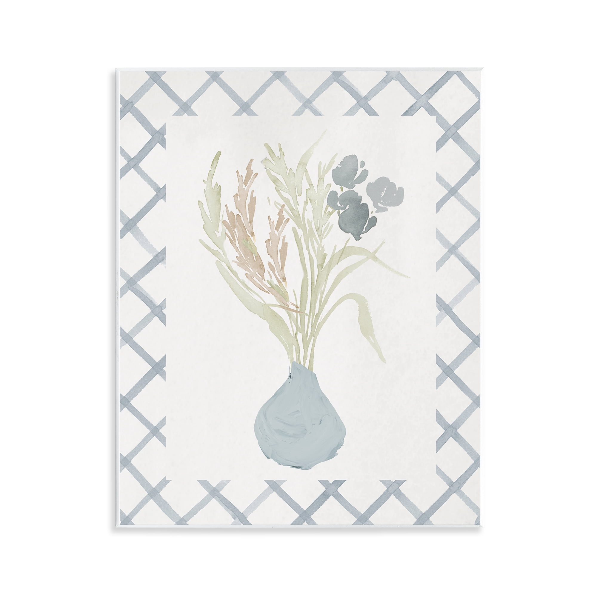 Stupell Industries Soft Blue Anna Bouquet Wall Plaque Art, design by Elizabeth Medley