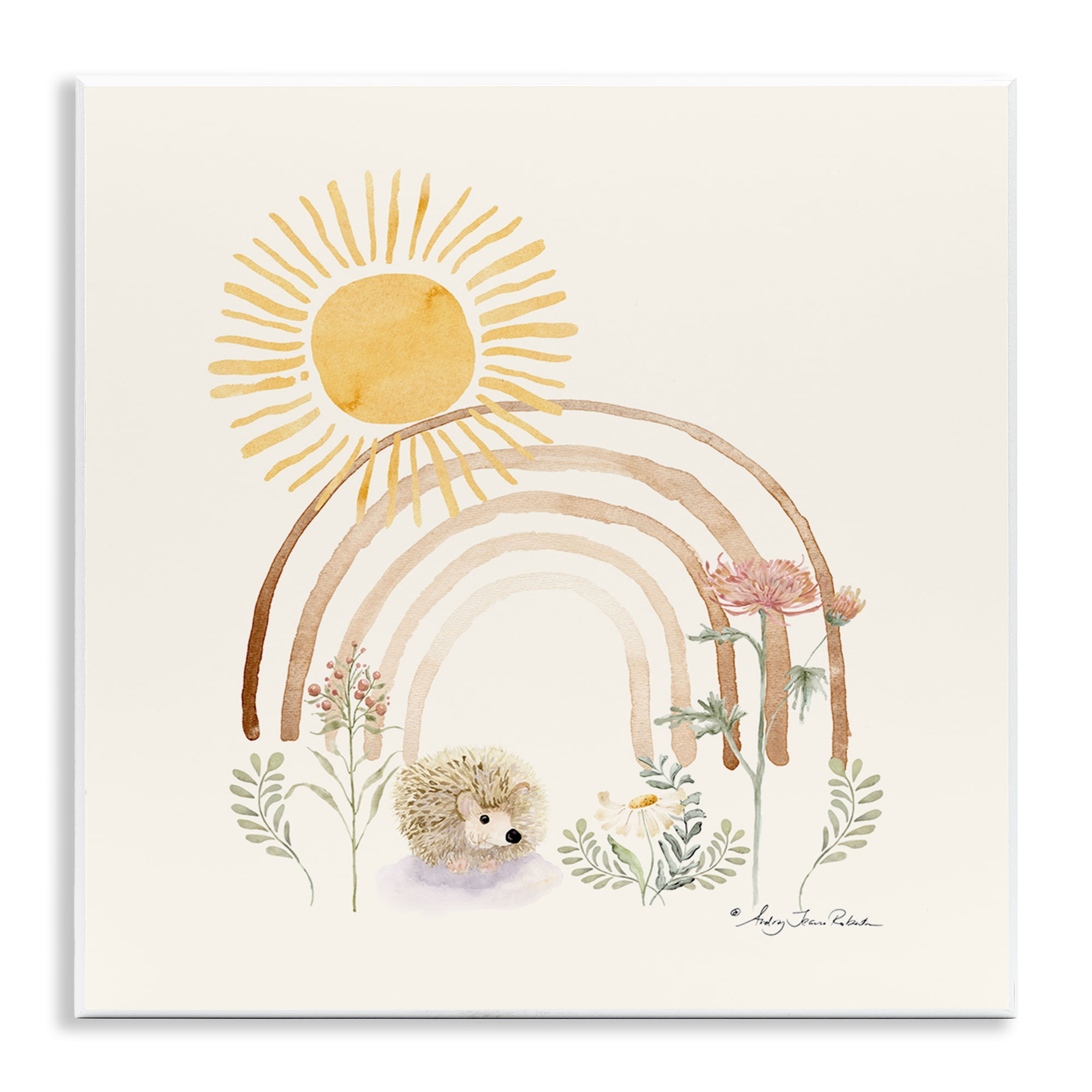 Stupell Industries Soft Boho Nature Landscape & Nature Painting Unframed Art Print Wall Art, 12 x 12