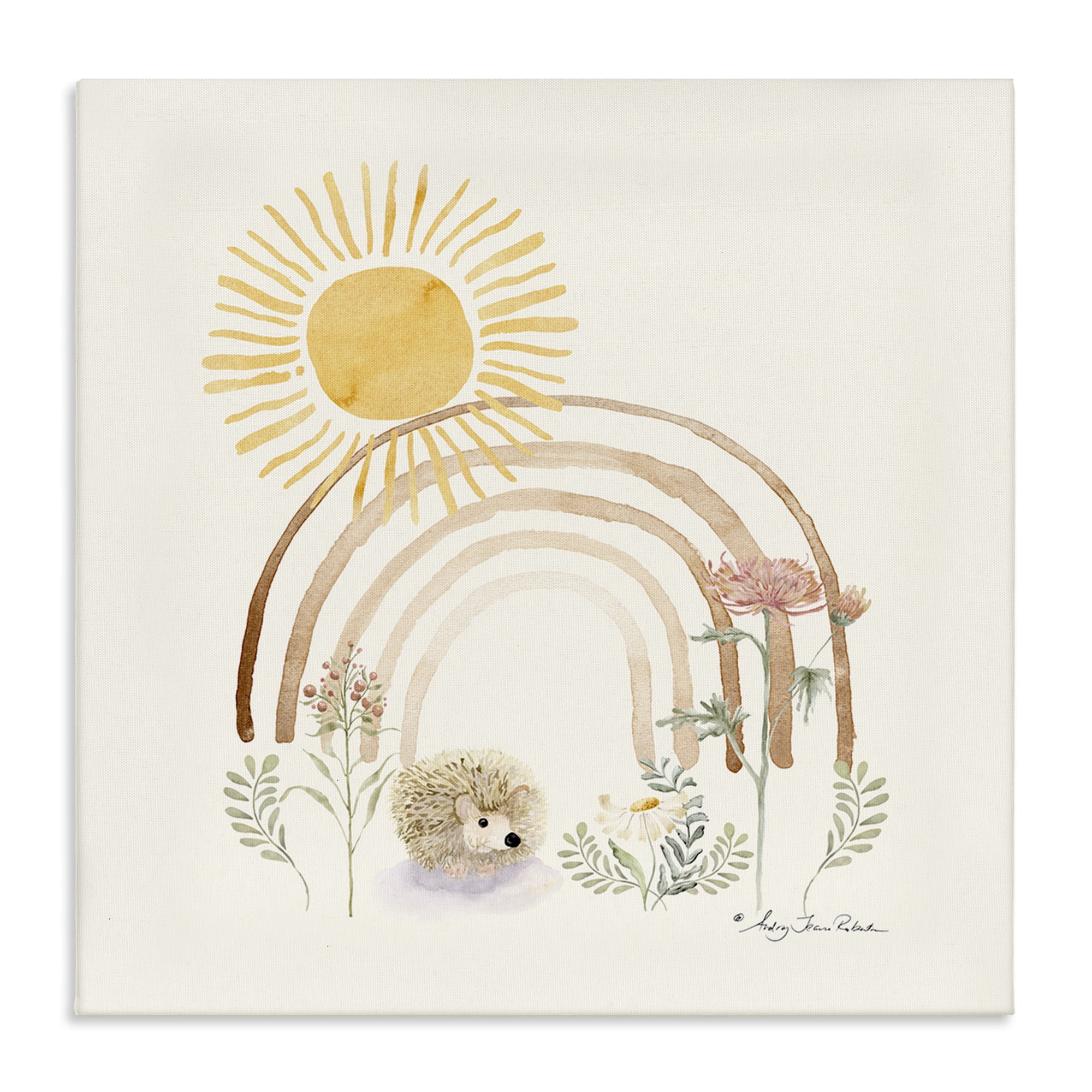 Stupell Industries Soft Boho Nature Landscape & Nature Painting Wrapped Canvas Art Print Wall Art, 36 x 36