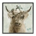 Stupell Industries Soft Buffalo with Floral Crown Animals & Insects