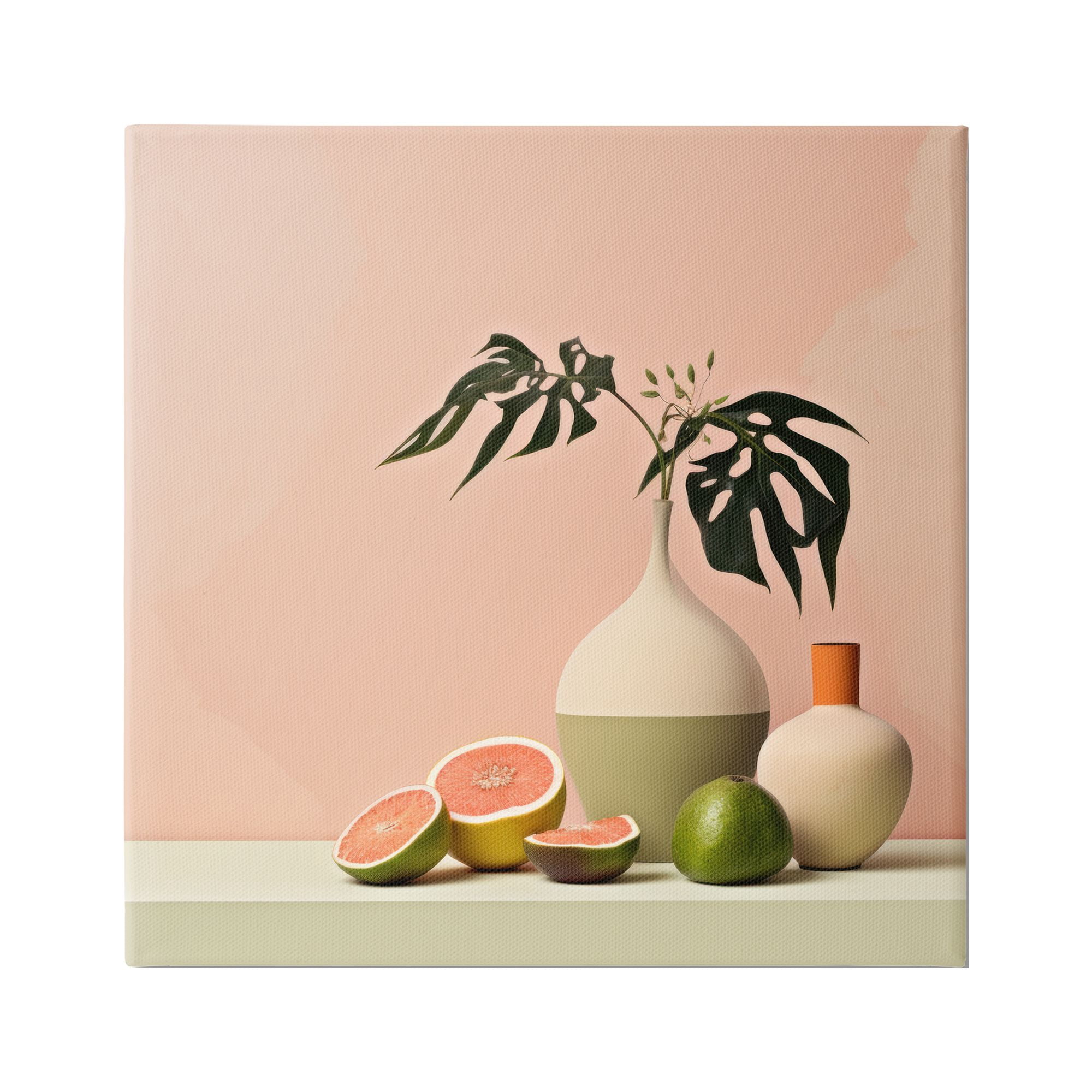 Stupell Industries Soft Citrus Still Life Botanical & Floral Painting Gallery Wrapped Canvas Art Print Wall Art, 30 x 30