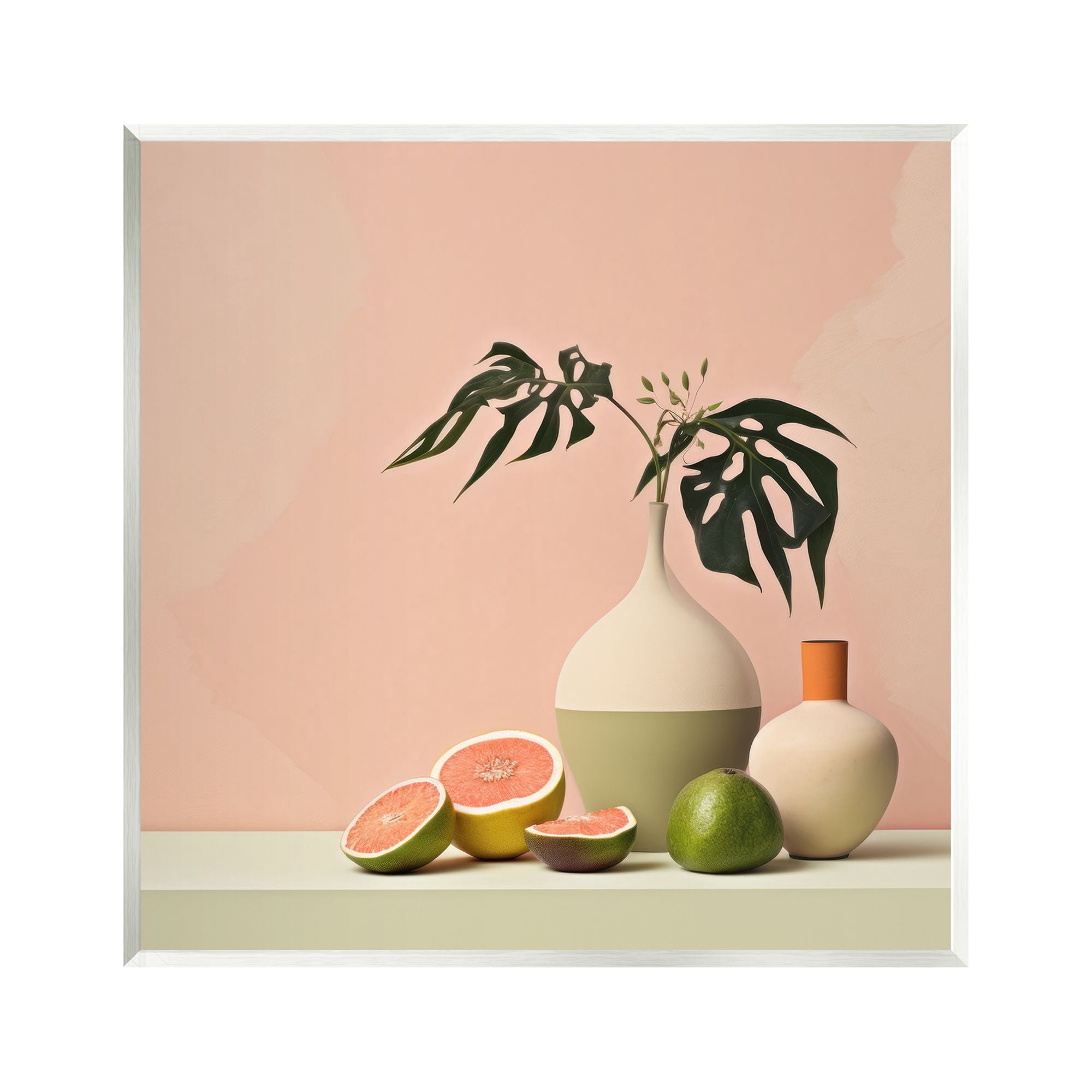 Stupell Industries Soft Citrus Still Life Botanical & Floral Painting Unframed Art Print Wall Art, 12 x 12