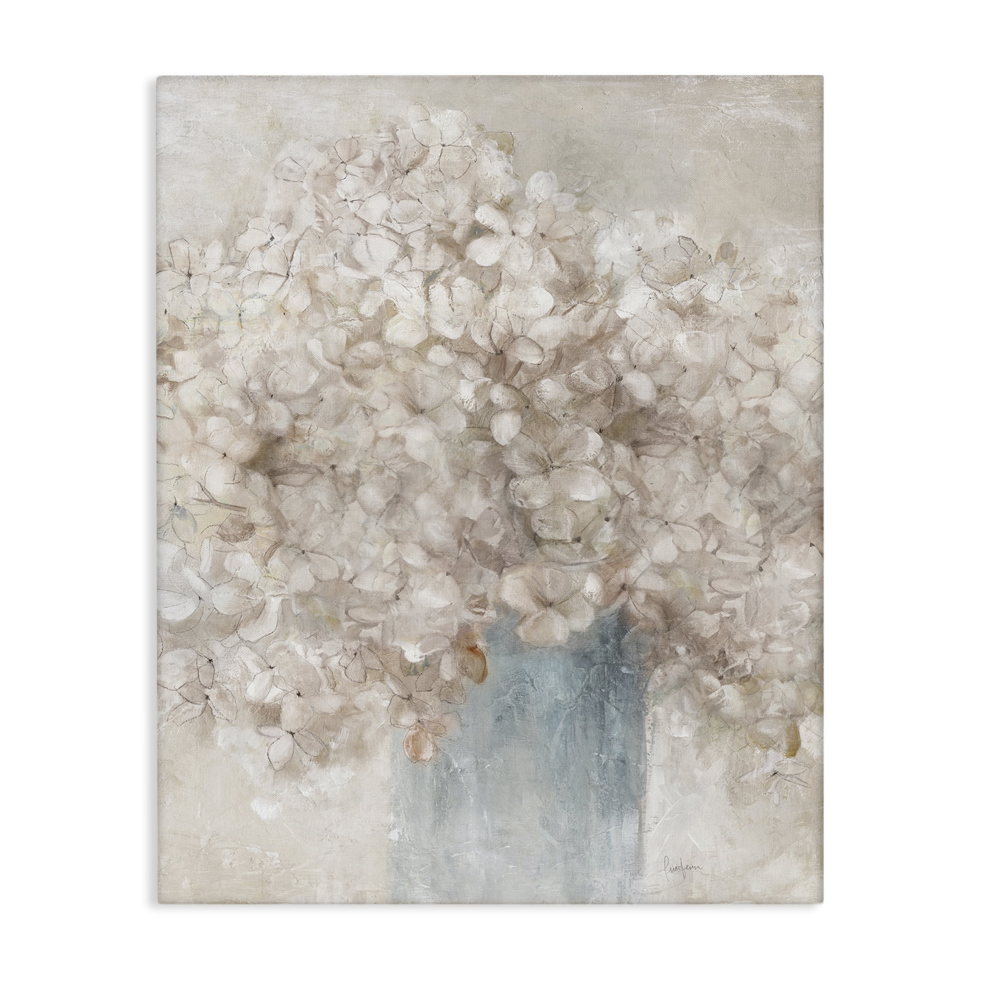 Stupell Industries Soft Clouded Bouquet Botanical & Floral Painting Gallery Wrapped Canvas Art Print Wall Art, 36 x 48