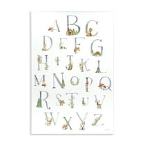 Stupell Industries Soft Cottage Alphabet Scenery Painting Unframed Art Print Wall Art, 10 x 15