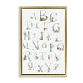 thumbnail image 1 of Stupell Industries Soft Cottage Alphabet Town & City Painting Gold Floater Framed Art Print Wall Art, 21 x 31, 1 of 10