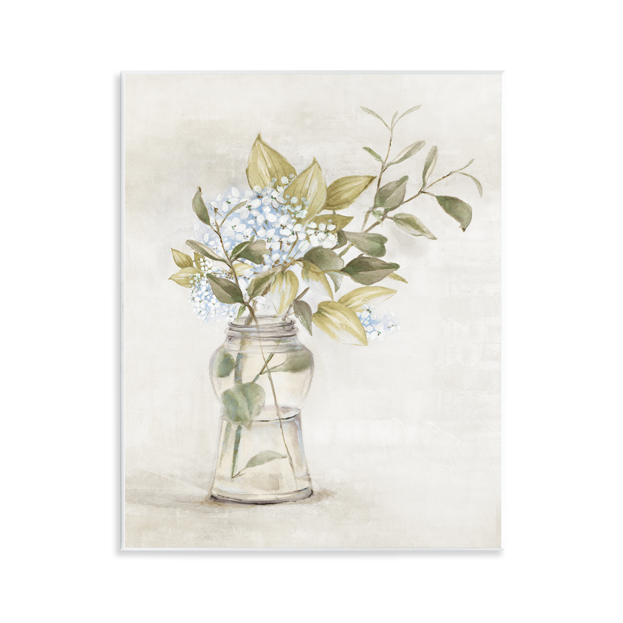 Stupell Industries Soft Cottage Blooms Vase Plants & Flowers Painting Unframed Art Print Wall Art, 11 x 14