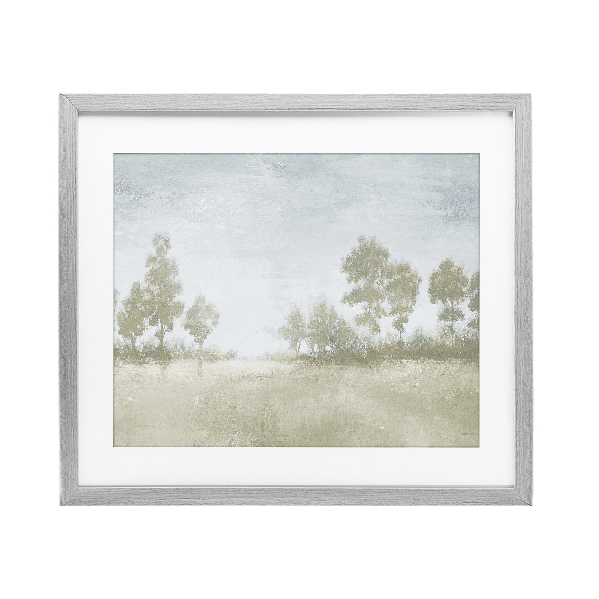 Stupell Industries Soft Distant Valley Landscape Gray Framed Print Under Glass, design by Michael Marcon