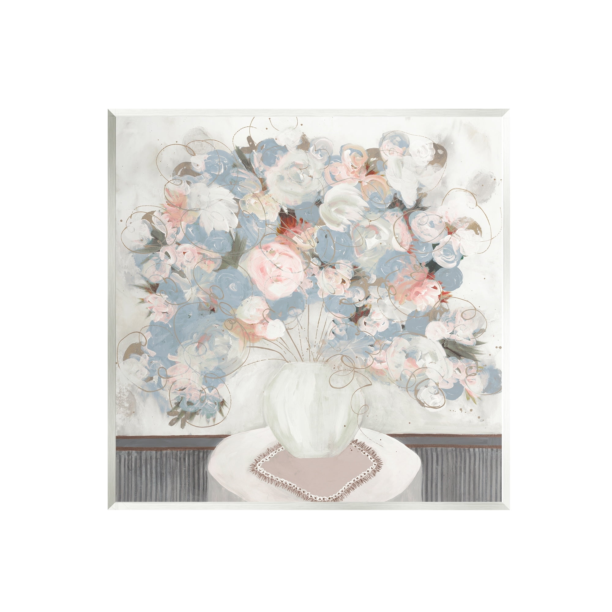 Stupell Industries Soft Floral Bouquet Abstract Scribble Blooms Arrangement Painting Unframed Art Print Wall Art, Design by Ruth Fromstein