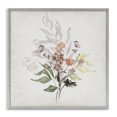 thumbnail image 1 of Stupell Industries Soft Florals & Butterfly Plants & Flowers Painting Gray Framed Art Print Wall Art, 12 x 12, 1 of 2