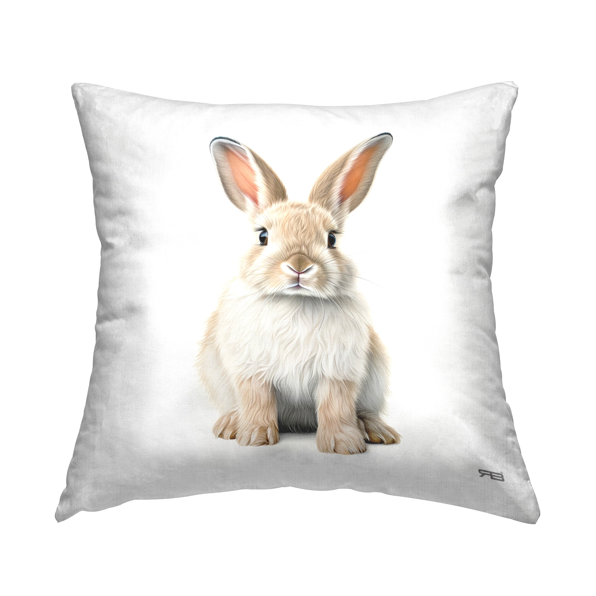 Stupell Industries Soft Gazing Bunny Decorative Printed Throw Pillow Design by RB