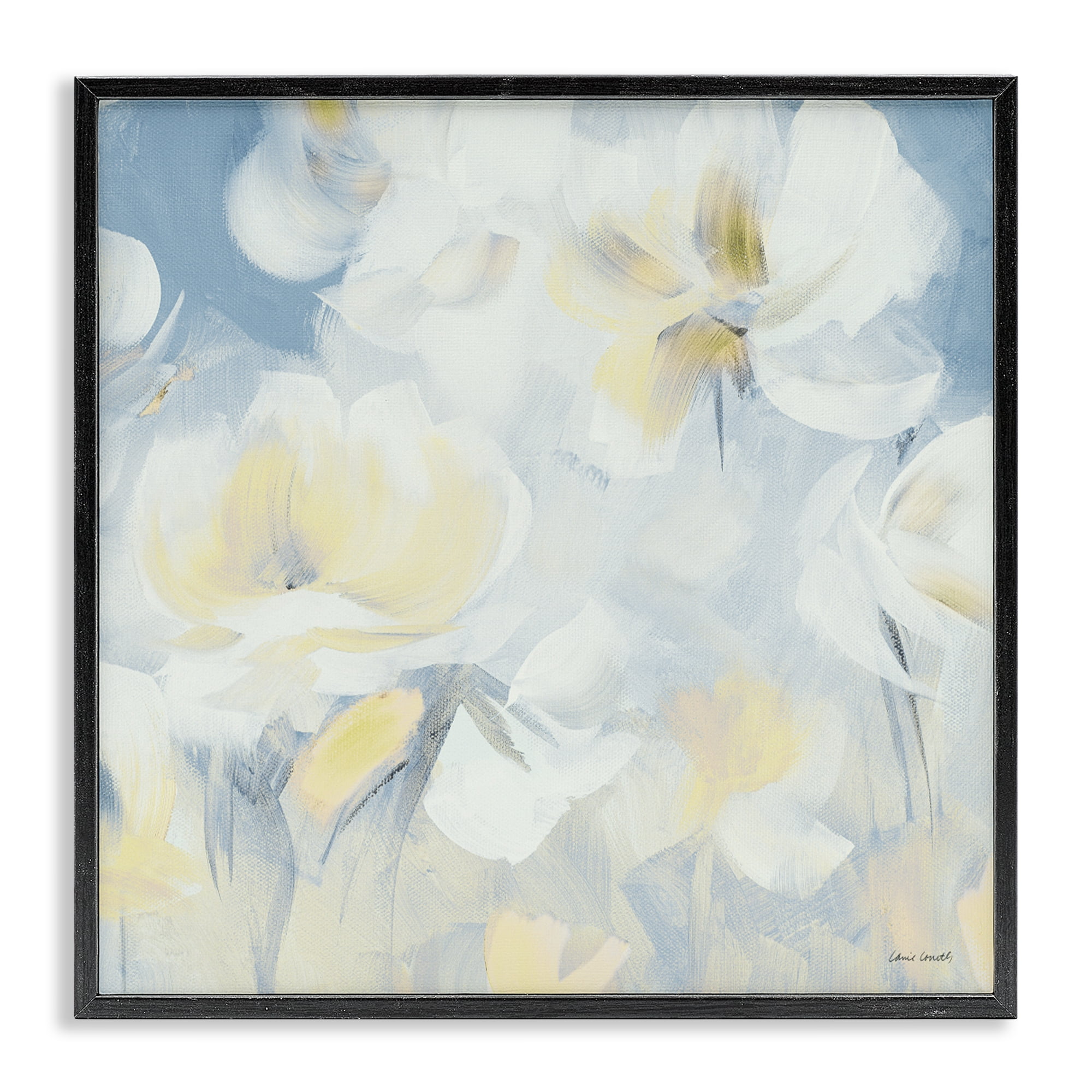 Stupell Industries Soft & Gentle Flower Field Black Framed Giclee Art, design by Lanie Loreth
