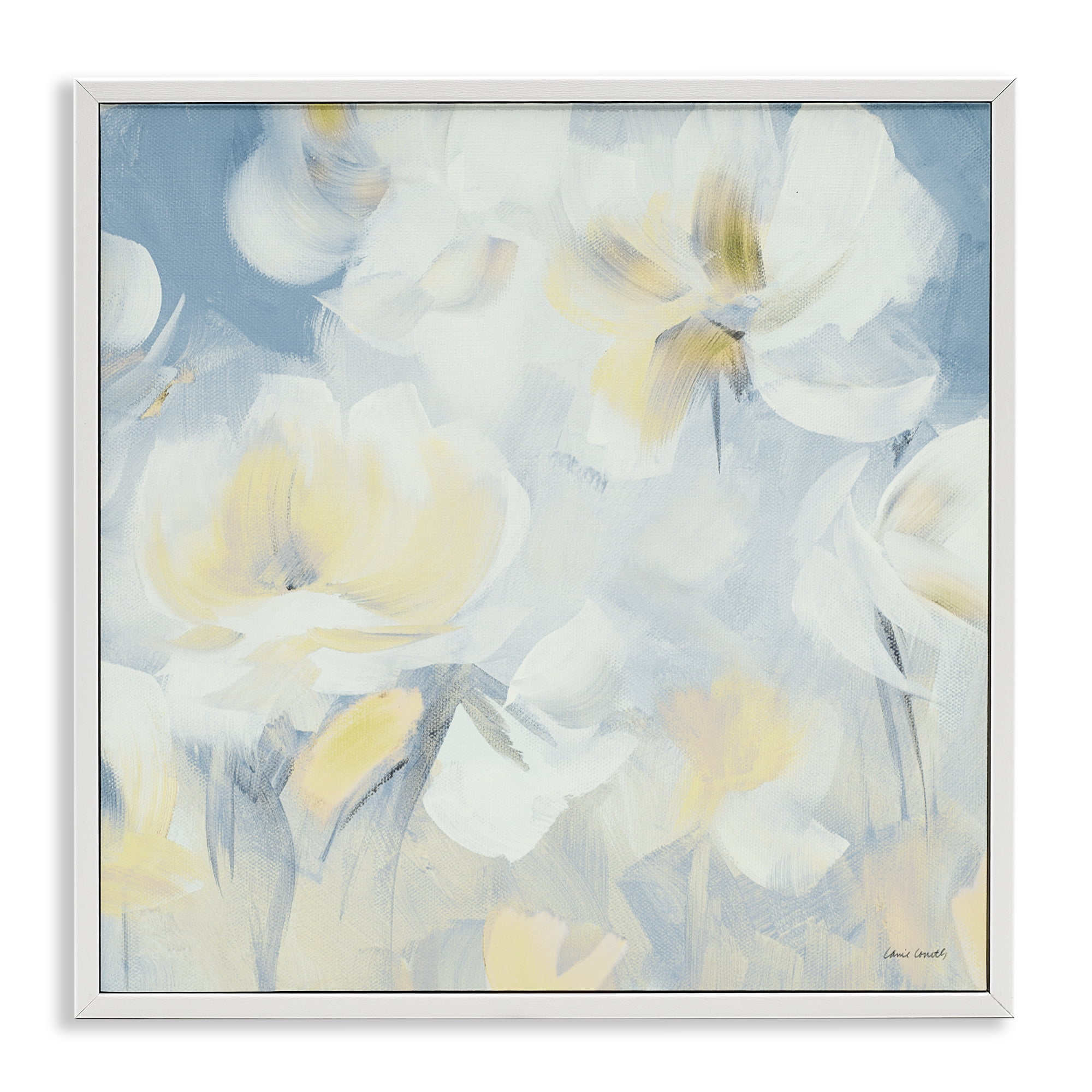 Stupell Industries Soft & Gentle Flower Field White Framed Giclee Art, design by Lanie Loreth