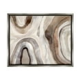 thumbnail image 1 of Stupell Industries Soft Geode Pattern Abstract Painting Gray Floater Framed Canvas Art Print Wall Art, 31 x 25, 1 of 10