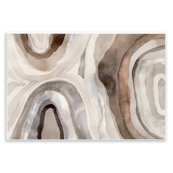 Stupell Industries Contemporary Soft Geode Pattern Wall Plaque Art, 15 x 10, by Victoria Barnes