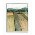 thumbnail image 1 of Stupell Industries Soft Green Farm Land and Mountain Landscape Framed Wall Art Design by Grace Popp, 11" x 14", Gray Framed, 1 of 1