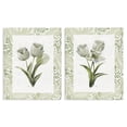 thumbnail image 1 of Stupell Industries Shabby Chic Soft Green Tulip Trios 2pc Canvas Art Set, 24 x 30 each, by Nan, 1 of 7
