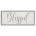 Stupell Industries Soft Grey Blessed Typography Religious Painting
