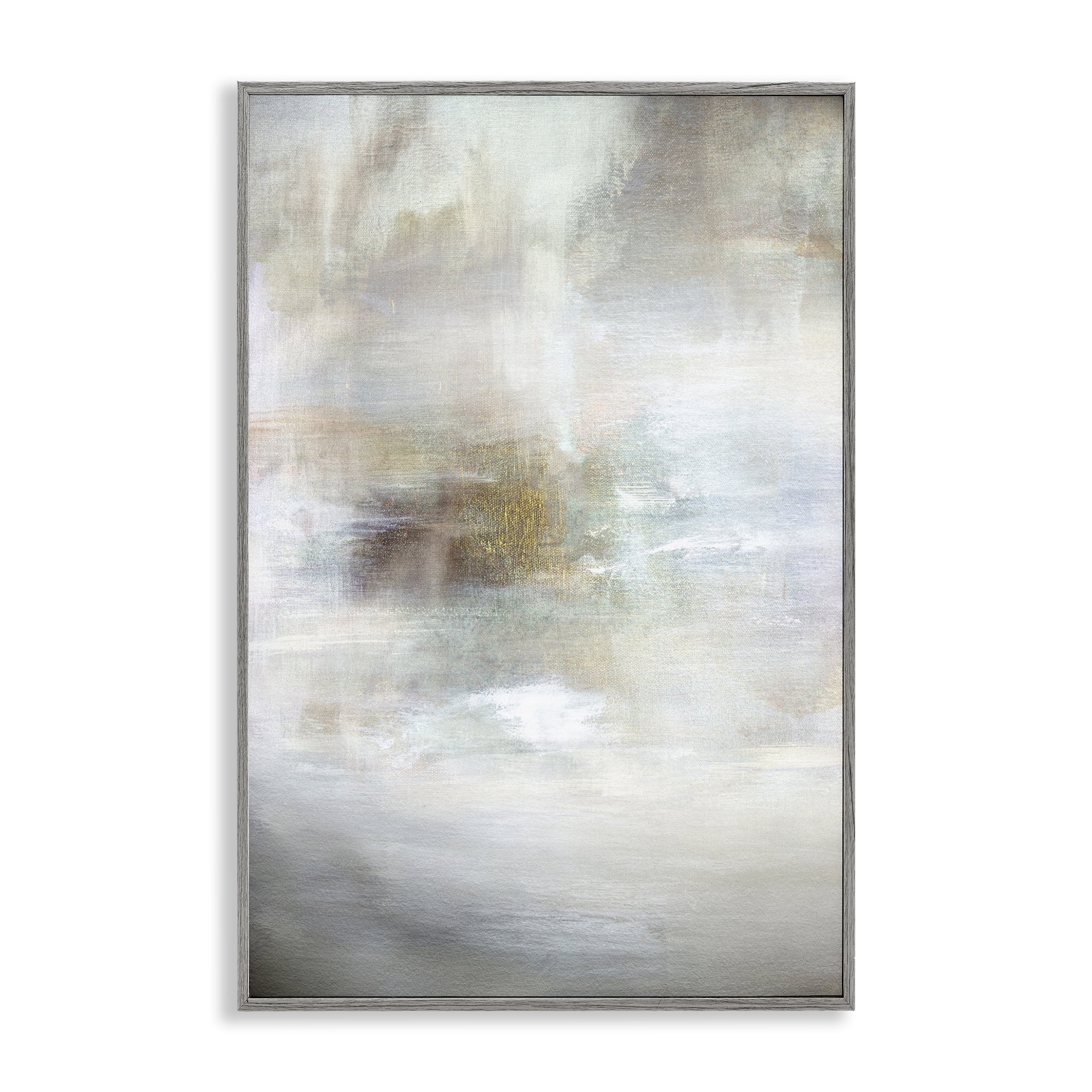 Stupell Industries Soft Haze of Subtle Light Gray Framed Giclee Art, design by Hope Bainbridge