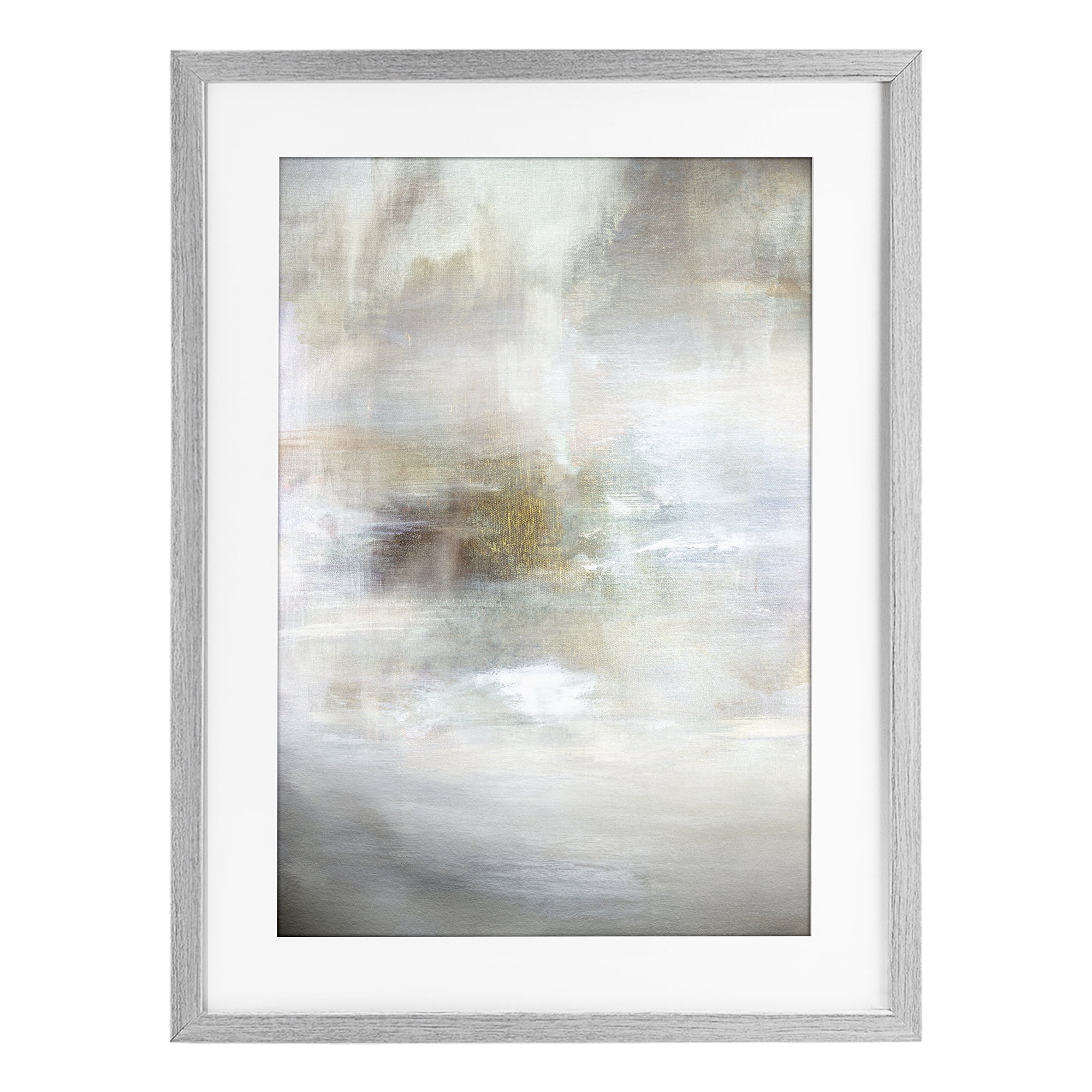 Stupell Industries Soft Haze of Subtle Light Gray Framed Print Under Glass, design by Hope Bainbridge